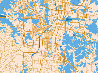 Fototapeta premium City map background — Osan, Republic of Korea