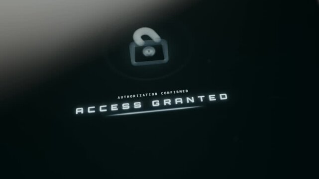 Icon of an unlocked padlock, Authorization Confirmed, Access Granted