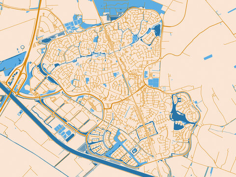 Houten, Netherlands &ndash; urban map
