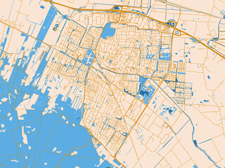 Obraz premium Veenendaal, Netherlands – urban map