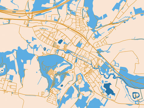 Valkenburg &ndash; street map, Netherlands