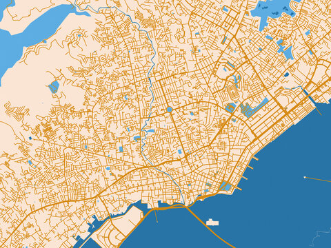 Street network map of Cebu City, Philippines