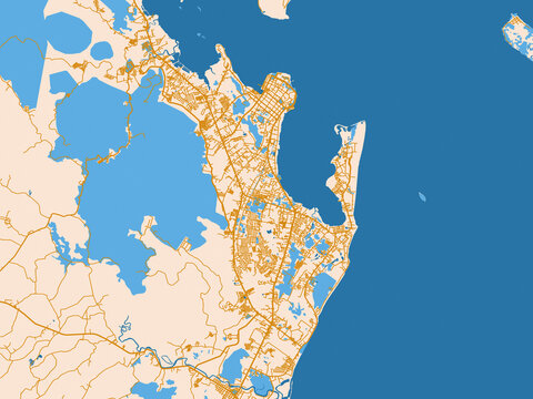 Street network map of Tacloban, Philippines