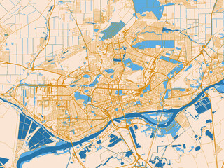 Fototapeta premium City map poster — Rostov, Russian Federation