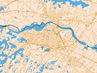 Naklejka premium City map background — Cacak, Serbia