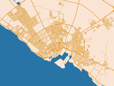 Yanbu, Saudi Arabia &ndash; urban map