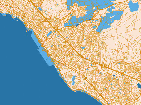 City map poster &mdash; Maltepe, T&uuml;rkiye