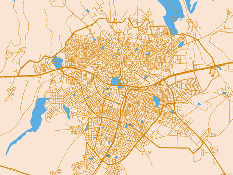 Usak &ndash; city map, T&uuml;rkiye