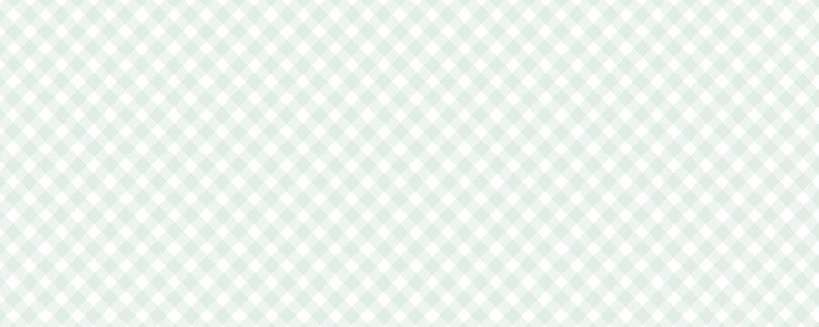 Green plaid light background vector illustration.	