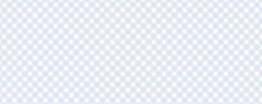 Geometric blue plaid print in pastel tones, vector background	