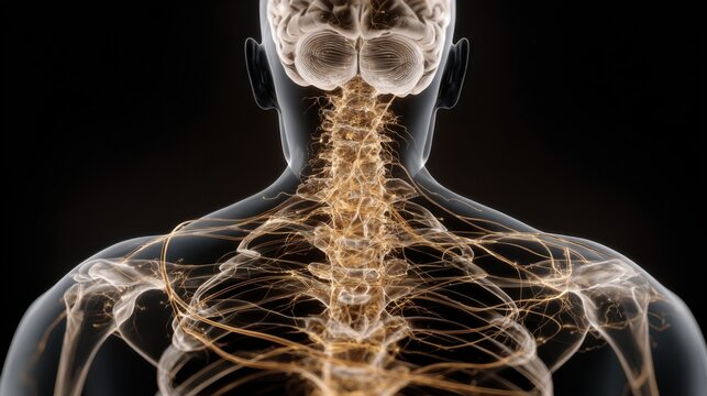 Understanding the human nervous system with focus on the spine and brain connection at a microscopic level