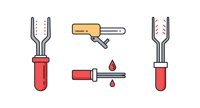 Brazing Line art vector set abstract modern pattern illustration