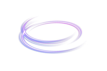 Naklejka premium Vector illustration of a circle with swirl motion on a transparent PNG background. Colorful design with swirl motion and a modern tech style.