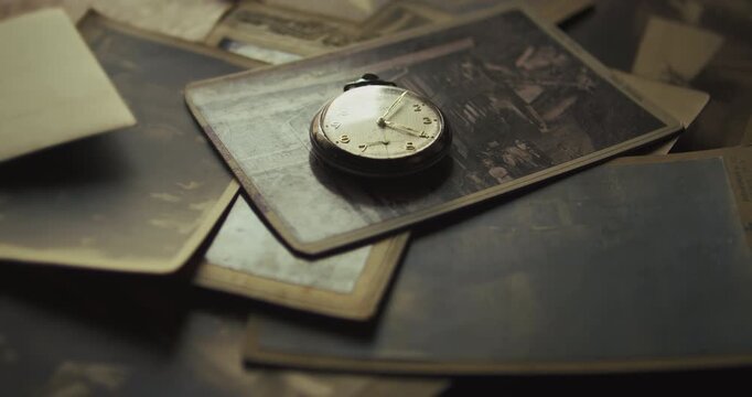Hand places.Symbol of milestone achievement, heritage branding, or time management. Moody cinematic lighting ideal for luxury brand storytelling.