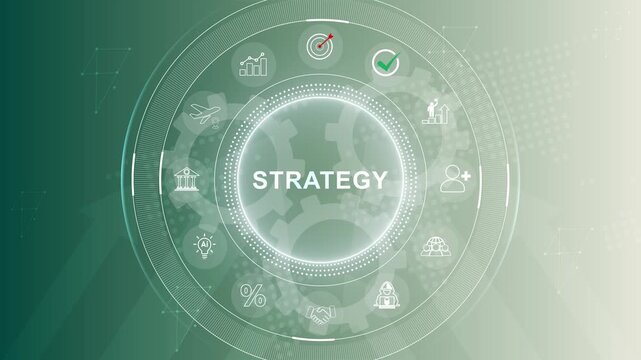 SMM, Social Media Marketing concept. Customizing profile page to give your customers the best visiting experience. 3d Motion graphics of technology icon interface background