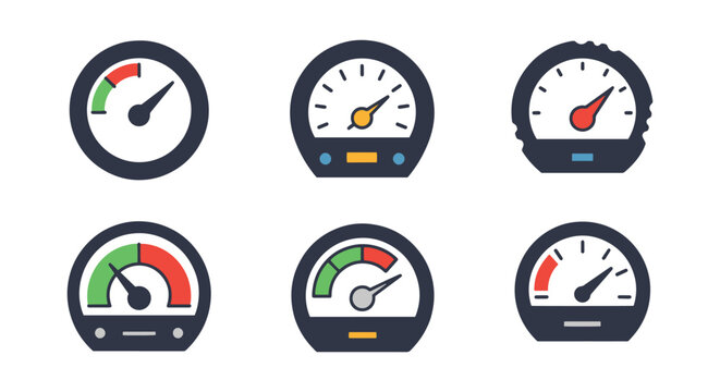 Dial Gauge Line art vector creative abstract colorful