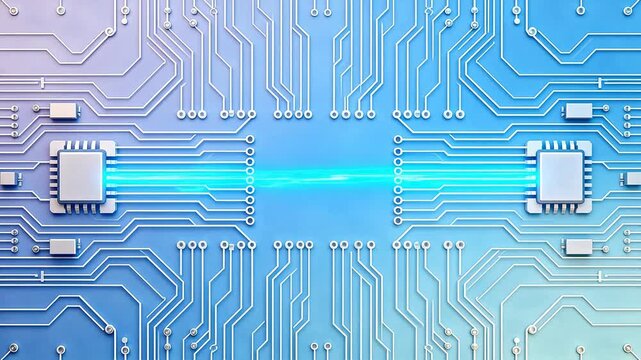 Circuit board with glowing connection