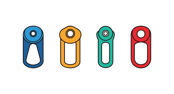 Collet Line art vector set creative decorative abstract