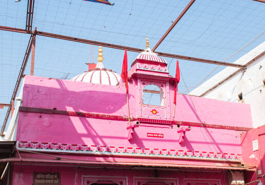 inside top view of famous Karni Mata Temple in Deshnoke near Bikaner, Rajasthan, India