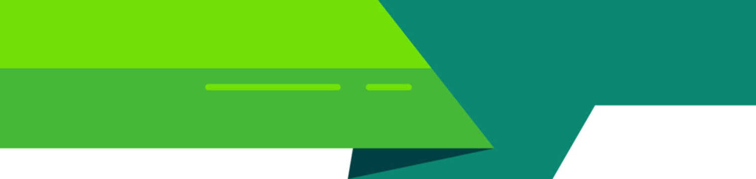 Abstract Green Geometric Header