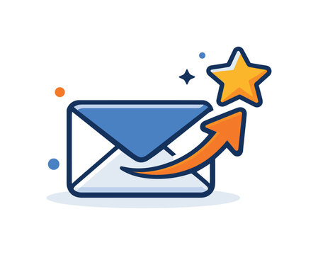 Cold email outreach and lead generation focused on initiating business communication and building new client relationships in a professional environment, an email envelope combined