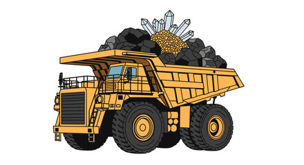 Obraz premium Large mining dump truck vehicle 2.
