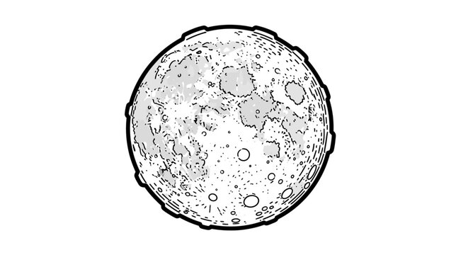 Moon surface with craters and details.