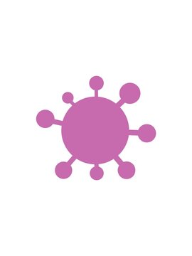 pressure popping animation of virus cartoon