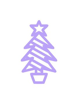 pixelize effect animation of christmas tree symbol icon