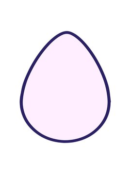 jiggle motion animation of colorful easter egg design