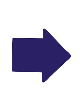 jiggle motion animation of design element of a pointing arrow