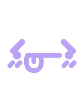 pixelize effect animation of disappointed face icon
