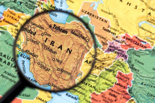 strait of hormuz, iran map