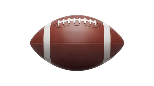 Football &ndash; Brown American Ball with White Laces and Stripes