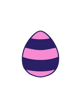 flashy sales animation of hand drawn fun cartoon easter egg