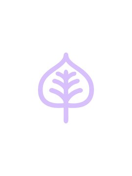 neon light effect animation of natural leaf symbol icon