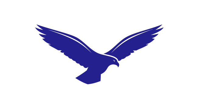 A stylized illustration of an eagle in flight, a symbol of freedom and strength