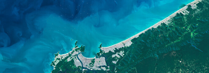 Satellite view of São Paulo urban area and surroundings, Brazil, July 2025, High-resolution satellite image of São Paulo’s urban area and surrounding metropolitan region captured in July 2025 © M. Jurzyk