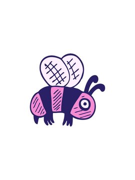 starburst effect animation of cartoon doodle illustration