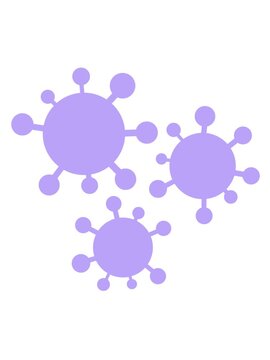 vibrating motion animation of virus illustration