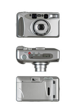 Vintage silver point and shoot camera