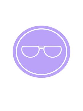rise and float animation of spectacles graphic vector illustration circular symbol