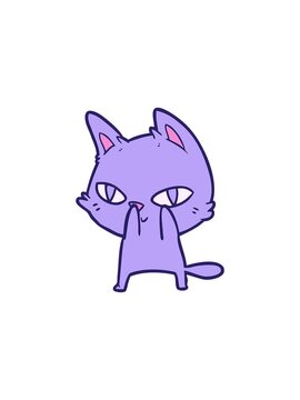 starburst effect animation of a cat staring