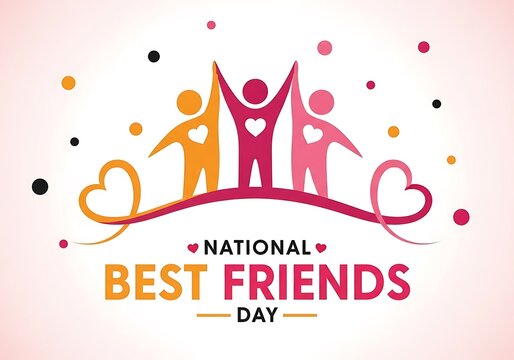 Celebrating national best friends day with love and friendship
