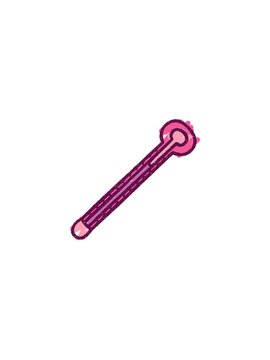 pressure popping animation of Thermometer Chalk Drawing