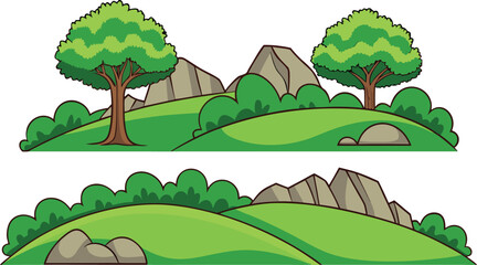 Fototapeta premium Sacred Govardhan Hill Spiritual Landscape. Lord Krishna Lifting Govardhan Hill. Holy Govardhan Hill Religious Scene. Mythological Govardhan Hill Illustration Concept. Divine Govardhan Hill Nature Set