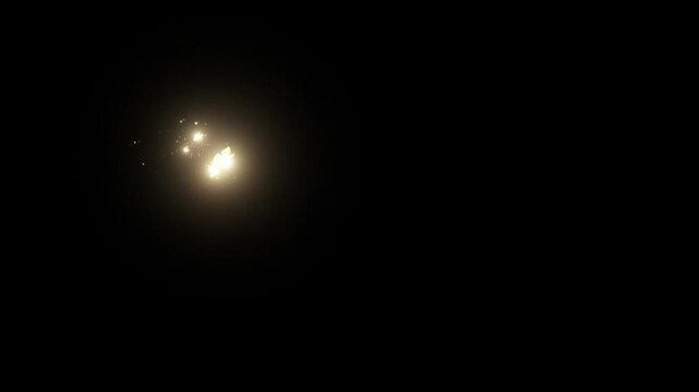 Butterfly Magic Particles Glow Dark Background 4K