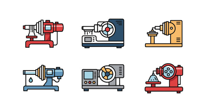 Mass Spectrometer Line art creative modern abstract vector