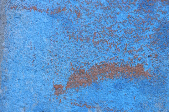 blue brown texture of dirty concrete wall