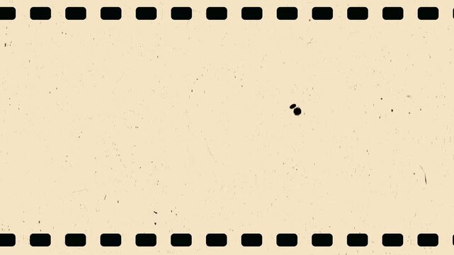 camera roll animation negative film with Vintage looping film strip with scratched and noise.. 4K Video